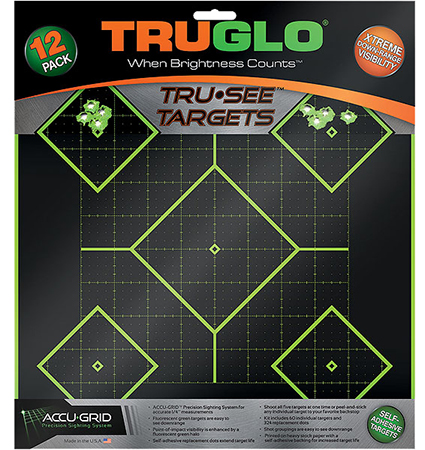 TRUGLO TRU-SEE REACTIVE TARGET 5 DAIMOND 12-PACK - for sale