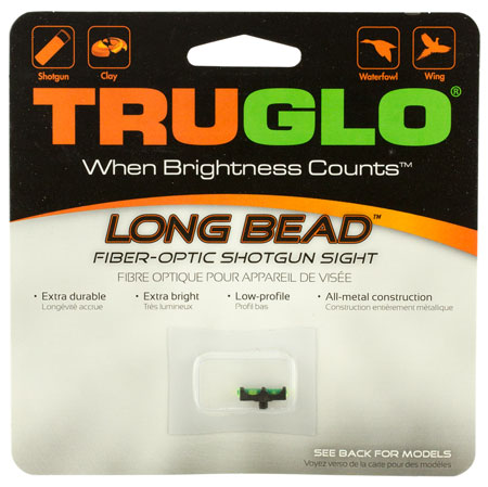 TRUGLO SIGHT LONG BEAD 2.6MM THREAD FIBER OPTIC GREEN - for sale