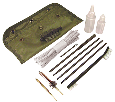PSP CLEANING KIT AR15/M16 GI FIELD OD GREEN POUCH - for sale