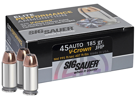 SIG AMMO 45ACP 185GR JHP 20/200 - for sale