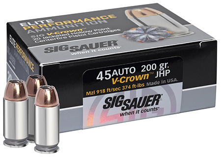 SIG AMMO 45ACP 230GR JHP 20/200 - for sale