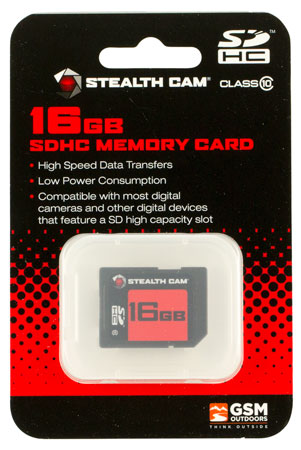 STEALTH CAM SDHC MEMORY CARD 16GB SUPER SPEED CLASS 10 - for sale