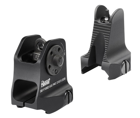 DANIEL DEF. RAIL MOUNT FIXED FRONT/REAR SIGHT COMBO - for sale
