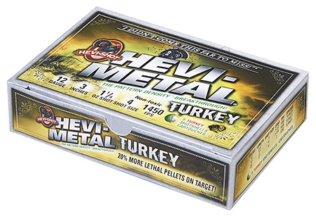 HEVI-SHOT HEVI-METAL TURKEY 12 GA 3" 1-1/4OZ #4 5RD 10/CS< - for sale