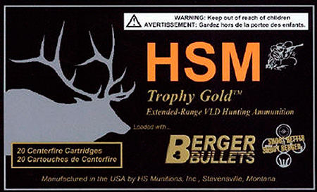 HSM TG 7MM RUM 168 GR BERGER MATCH HUNTING 20RD 20BX/CS - for sale