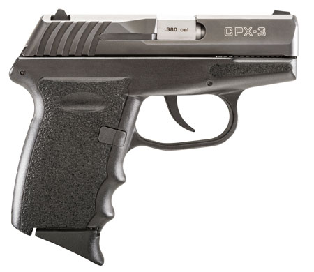 SCCY CPX3-CB PISTOL .380 10RD BLACK/BLACK W/O SAFETY - for sale