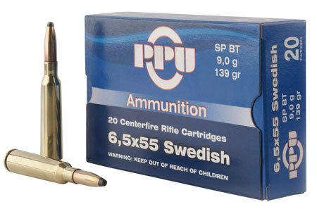 PPU 6.5X55 SWEDISH SP 139GR 20/200 - for sale