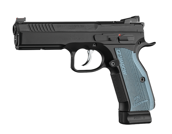 CZ SHADOW 2 OR 9MM FS 19-SHOT BLACK NITRIDE BLUE GRIP - for sale