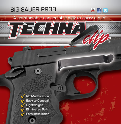 TECHNA CLIP SIG P938 RH BLK - for sale