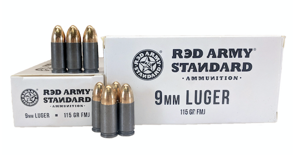 RED ARMY STD WHT 9MM LUG 50/1000 - for sale
