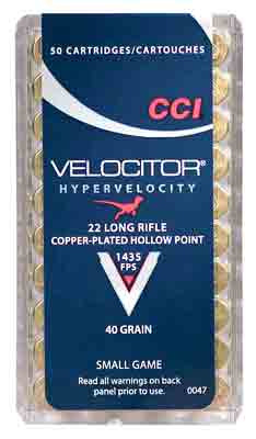 CCI 22LR VELOCITOR 40GR HP 50/5000 - for sale