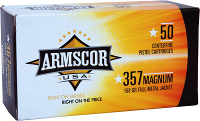 ARMSCOR 357MAG 158GR FMJ 50/1000 - for sale