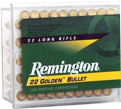 Remington - Golden Bullet - .22LR - AMMO 22 LONG RIFLE HV RN 40GR 100RD/BX for sale
