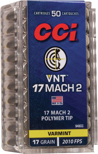 CCI 17 MACH 2 17GR VRMNT TIP 50/5000 - for sale