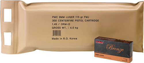 PMC AMMO 9MM LUGER 115GR. FMJ-RN 300RD BATTLE PACK - for sale