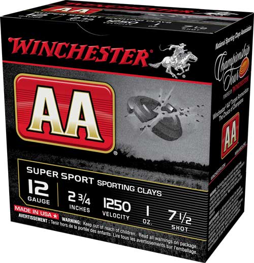 WINCHESTER AA TRGT 12GA 2.75" 1OZ #7.5 250RD CASE LOT - for sale