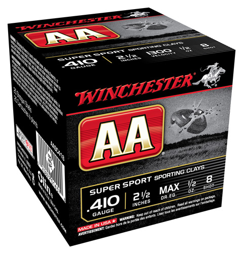 WINCHESTER AA 410 2.5" 1/2OZ 8 1300FPS 250RD CASE LOT - for sale