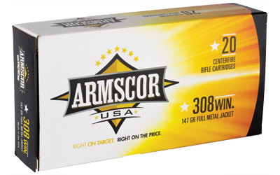 ARMSCOR 308WIN 147GR FMJ 20/200 - for sale