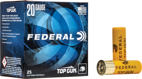 FEDERAL TOP GUN 20GA 7/8OZ #8 1210FPS 250RD CASE LOT - for sale