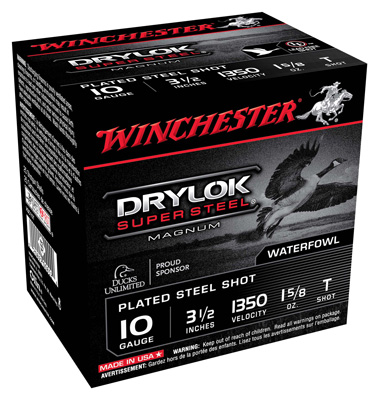 WINCHESTER DRYLOK 10GA 1350FP 3.5" 1-5/8OZ #T 25RD 10BX/CS - for sale