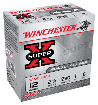 WINCHESTER SUPER-X 12GA 2.75" 1290FPS 1OZ #6 250RD CASE LOT - for sale