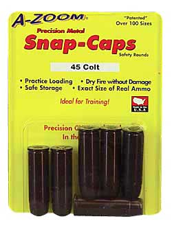 A-ZOOM METAL SNAP CAP .45 LONG COLT 6-PACK - for sale