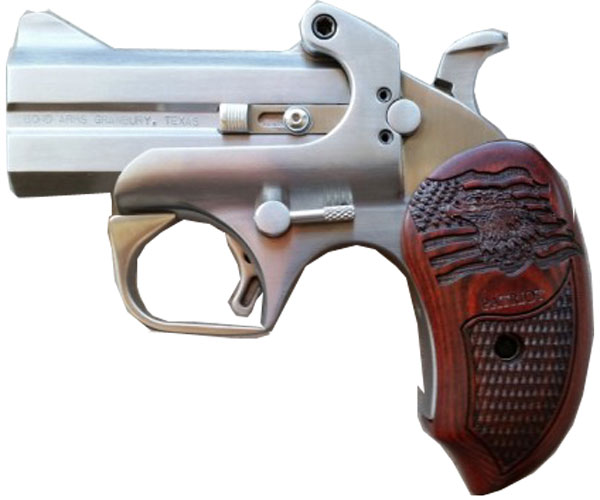 BOND ARMS PATRIOT W/HOLSTER .45LC/.410-2.5" 3" S/S WOOD - for sale