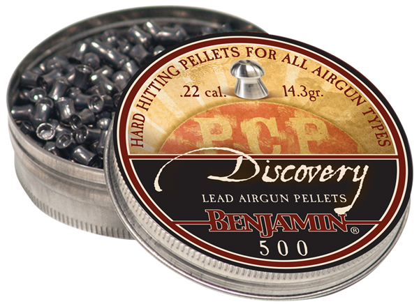 BENJAMIN DISCOVERY .22 PELLETS 14.3 GRAINS HP 500-PACK - for sale