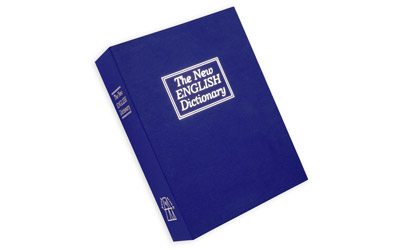 BULLDOG DIVERSION BOOK SAFE BLUE 3 WHEEL COMBINATION LOCK - for sale