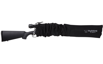 BULLDOG GUN SOCK 52"X6" BLACK OVERSIZED SCOPED RIFLE - for sale