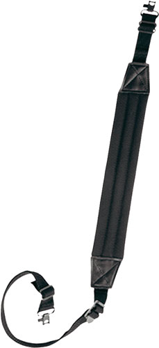 BULLDOG BLACK DELUXE PADDED 1" RIFLE SLING W/ SWIVELS - for sale