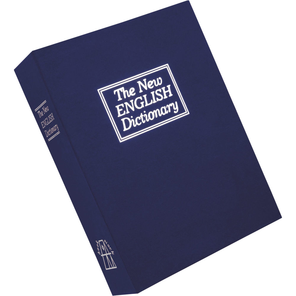 BULLDOG DIVERSION BOOK SAFE BLUE 3 WHEEL COMBINATION LOCK - for sale