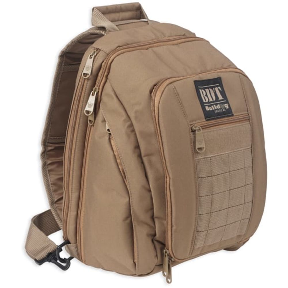 BULLDOG BDT SMALL SLING PACK W/MOLLE WEBBING TAN - for sale