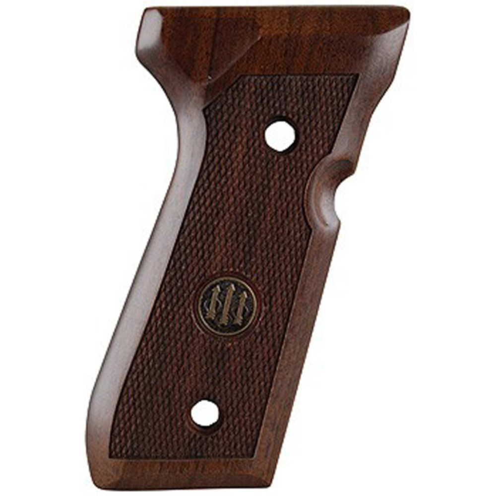 BERETTA 92/96 GRIPS WOOD WALNUT WITH MEDALLION - for sale