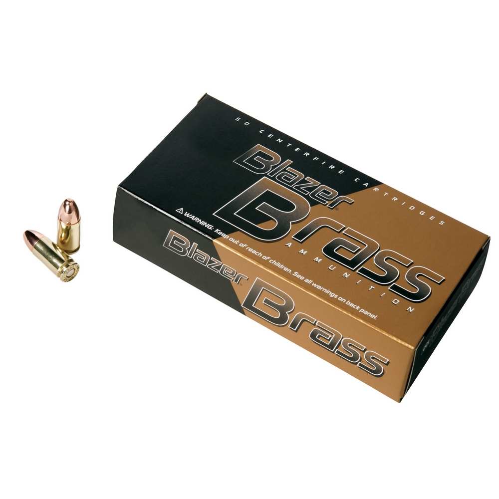 CCI|BLAZER - Blazer - 9mm Luger - BRASS 9MM 115GR FMJ 50RD/BX for sale