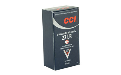 CCI 22LR STANDARD 1070FPS 40GR LEAD-RN 50RD 100BX/CS - for sale