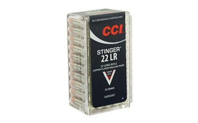 cci ammunition - Stinger - .22LR - STINGER 22LR 32GR CPHP 50RD/BX for sale