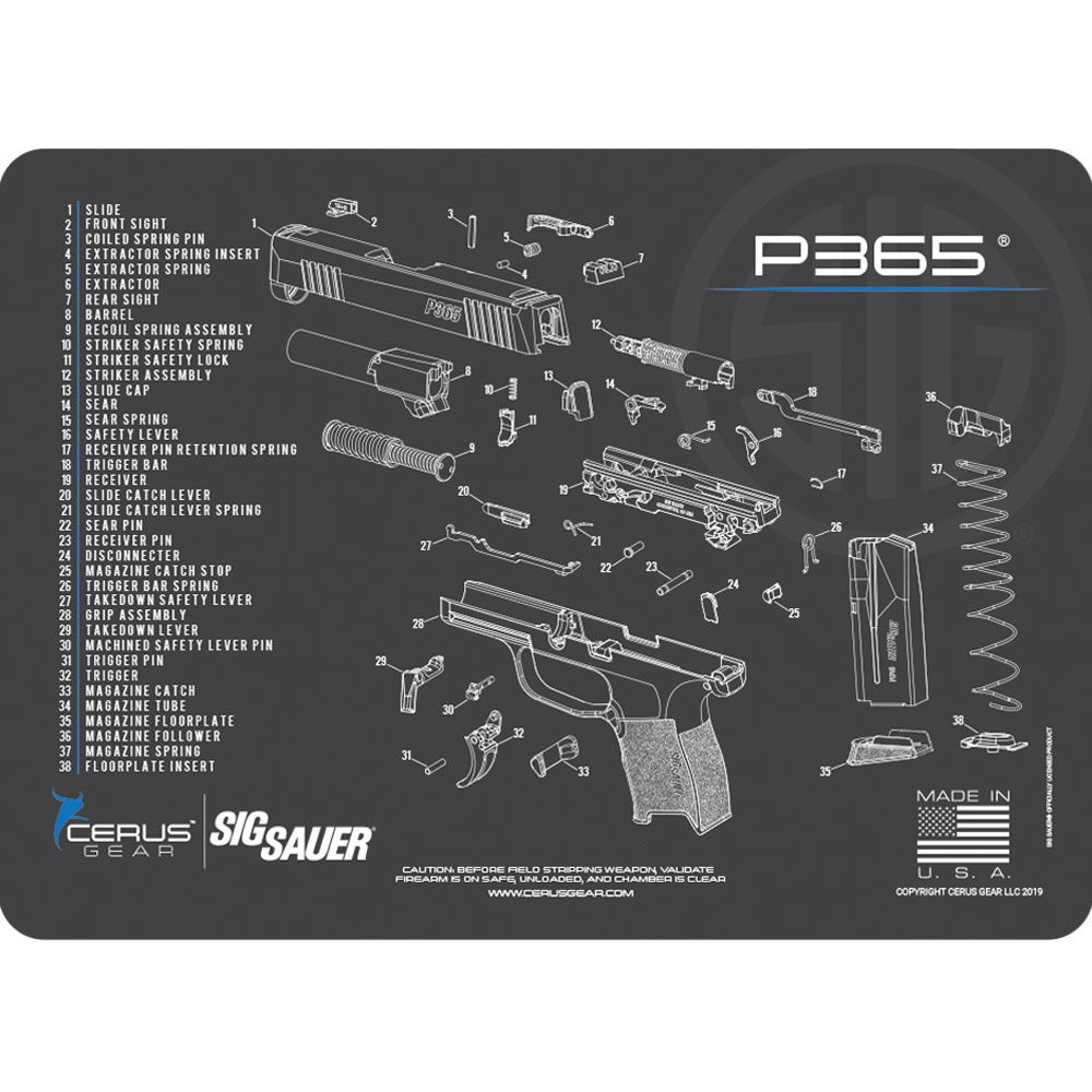 cerus gear - HMSIG365SCHGRY - SIG365 SCHEMATIC CHAR GRAY LICENSED for sale