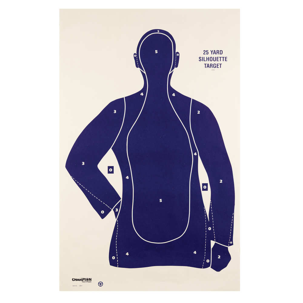 CHAMPION TGT PAPER 22.5"X35" B21-E POLICE TARGET 100PK - for sale