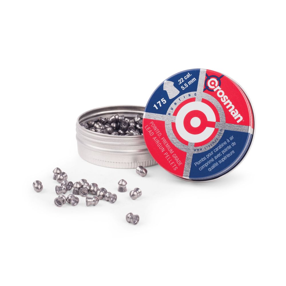 CROSMAN .22 POINTED PELLETS 175/TIN - for sale