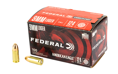 FED AM EAGLE 9MM 124GR FMJ 100RD - for sale