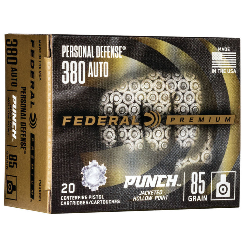 FED PD PUNCH 380AUTO 85GR JHP 20/200 - for sale