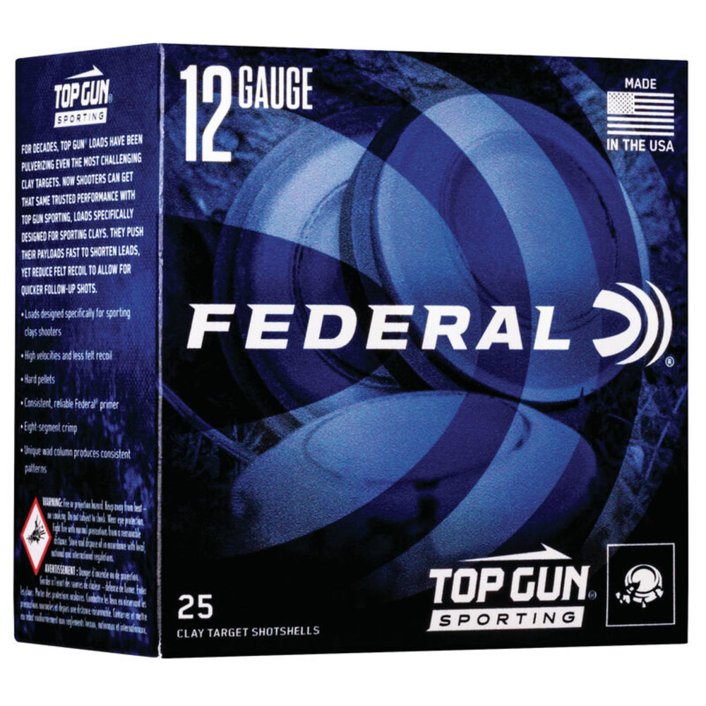 FED TOP GUN 12GA 2.75" #7.5 1 OZ 25/ - for sale