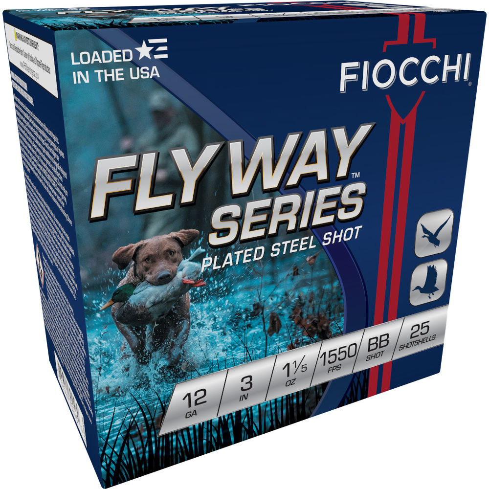 FIOCCHI FLYWAY 12GA 3" #BB 1550FPS 1-1/5OZ 25RD 10BX/CS - for sale