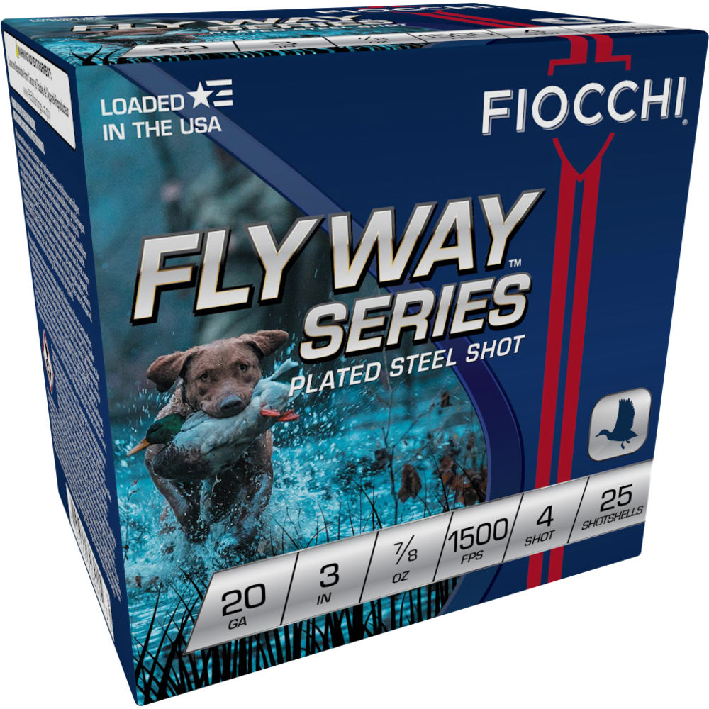 FIOCCHI 20GA #4 FLYWAY STEEL 25/250 - for sale