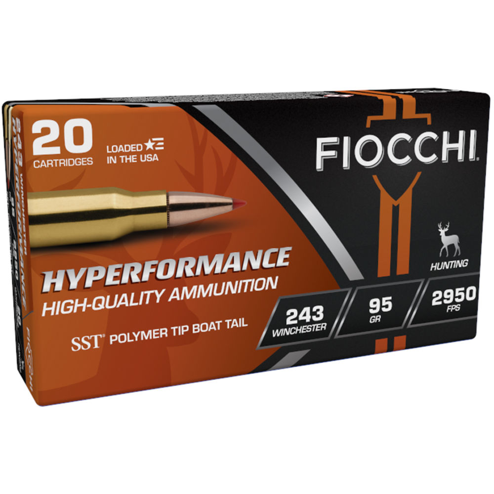 Fiocchi - Hyperformance - .243 Win - AMMO HYPER 243 WIN 95GR SST BT 20RD for sale