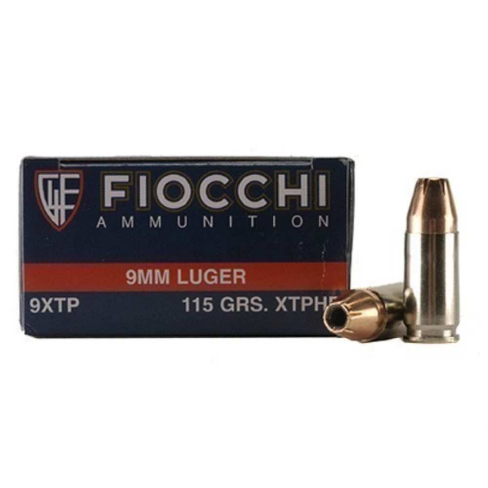 FIOCCHI 9MM 115GR XTP 25/500 - for sale
