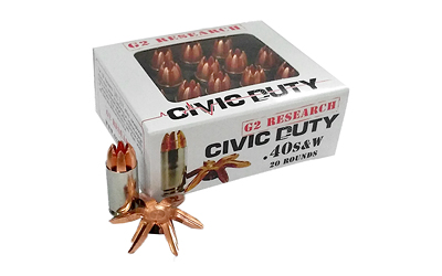 G2R CIVIC DUTY 40S&W 122GR 20/500 - for sale