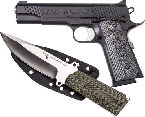 DE 1911 45ACP 5" 8RD BLK FS W/KNIFE - for sale