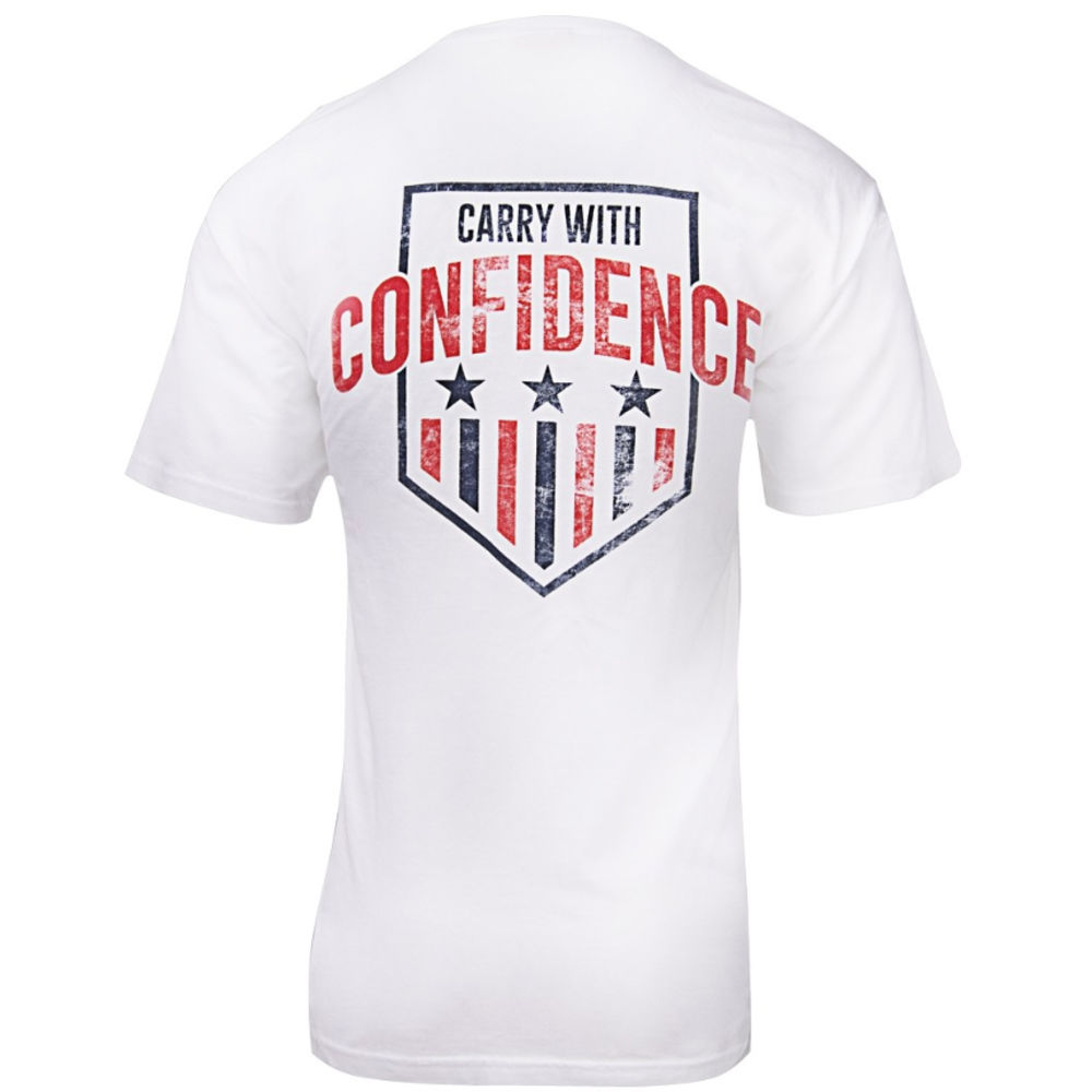 Glock - Carry With Confidence - CARRY CONFIDENCE SHIRT RED/WHT/BLUE S for sale